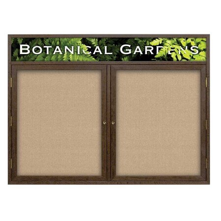 United Visual Products Open Faced Traditional Corkboard, 60x36" UV643A-GOLD-AMETHY